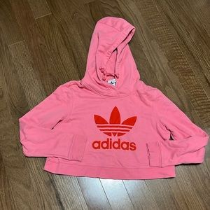 Cropped adidas hoodie sz small